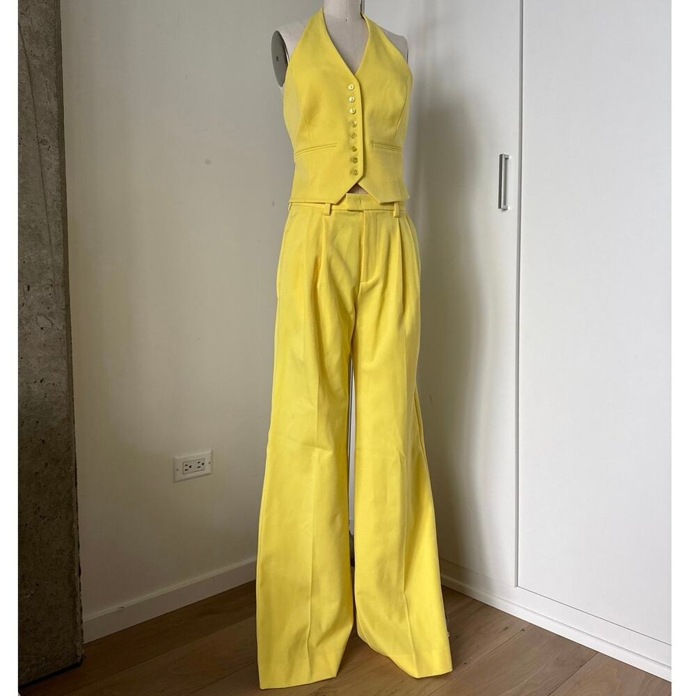 Favorite Daughter The Favorite Halter Vest SZ XS Agnes Pant in Canary SZ 2